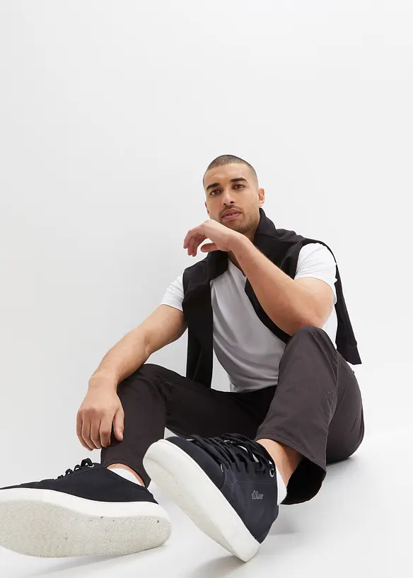 Strečov&eacute; kalhoty Regular Fit bez zap&iacute;n&aacute;n&iacute;, Straight, bonprix