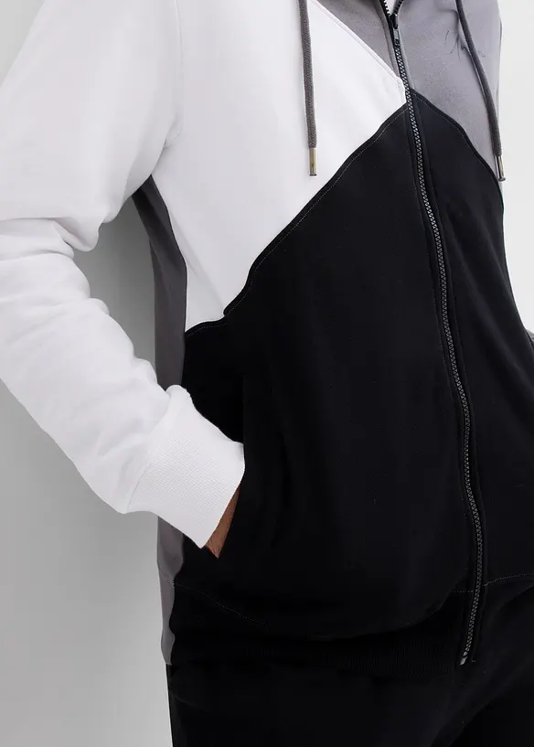 Mikinov&aacute; bunda s kapuc&iacute;, z čist&eacute; organick&eacute; bavlny, bonprix