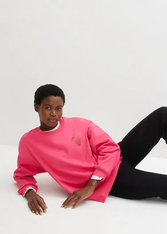 Oversize mikina z organické bavlny, bonprix