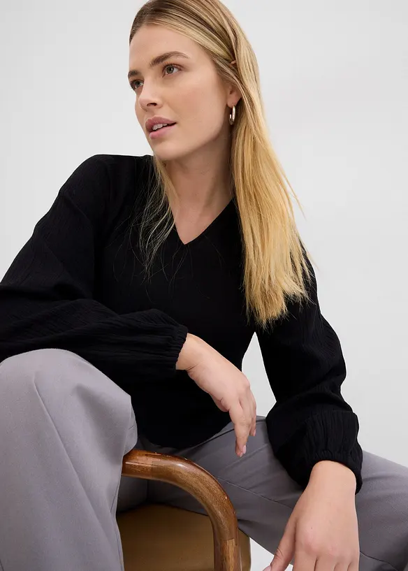 Dlouhá tunika z mušelínu, bonprix