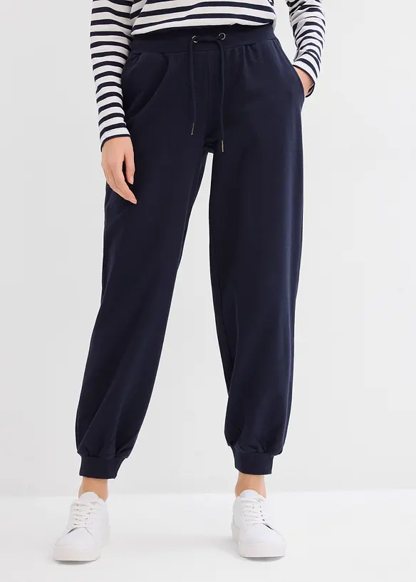 Joggingové kalhoty s elastickým pasem, bonprix