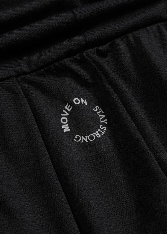 &Scaron;irok&eacute; sportovn&iacute; kalhoty se založen&yacute;m pasem, bonprix