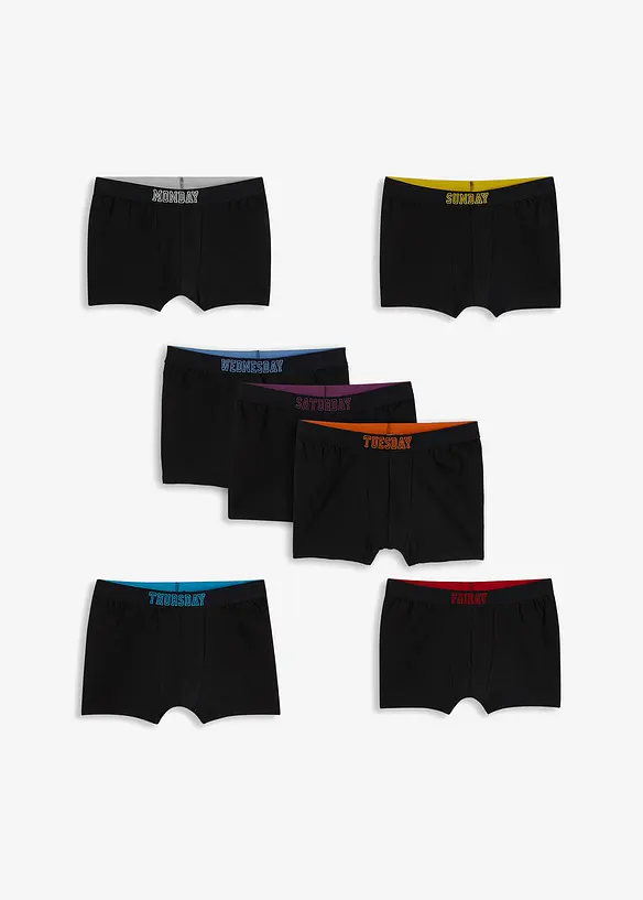 Boxerky s měkkou bavlnou (7 ks v balení), bonprix