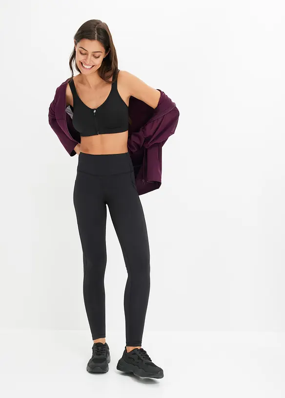 Funkční sportovní bunda s průhlednou síťovinou, oversized, bonprix