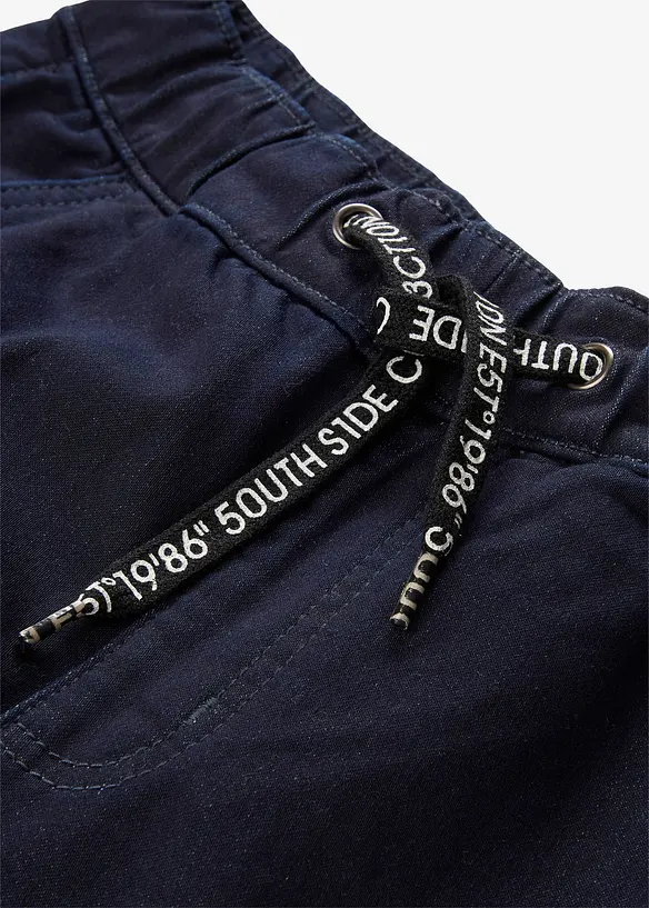 Dž&iacute;ny z tepl&aacute;koviny, bez zap&iacute;n&aacute;n&iacute;, Regular Fit, Straight, bonprix