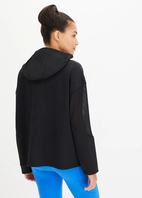 Funkční sportovní bunda s průhlednou síťovinou, oversized, bonprix