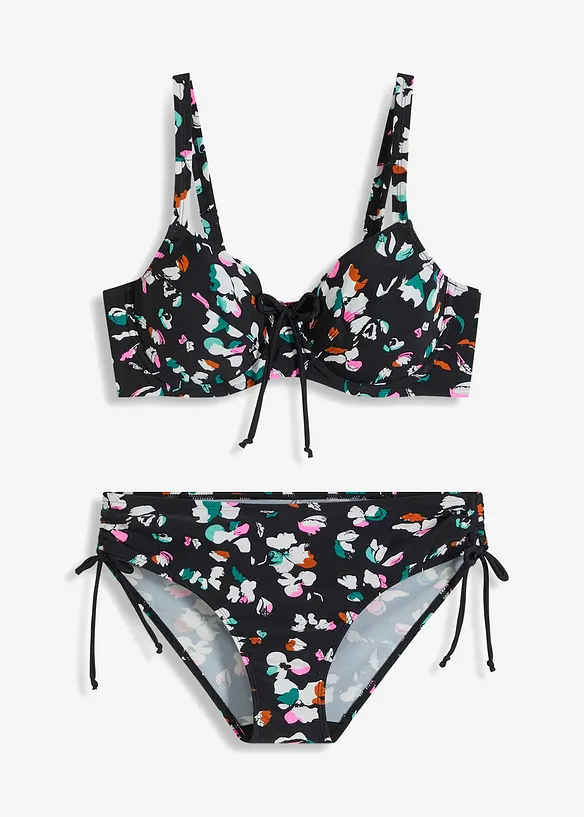 Zmenšovací bikiny s vázačkami (2dílná souprava), bonprix