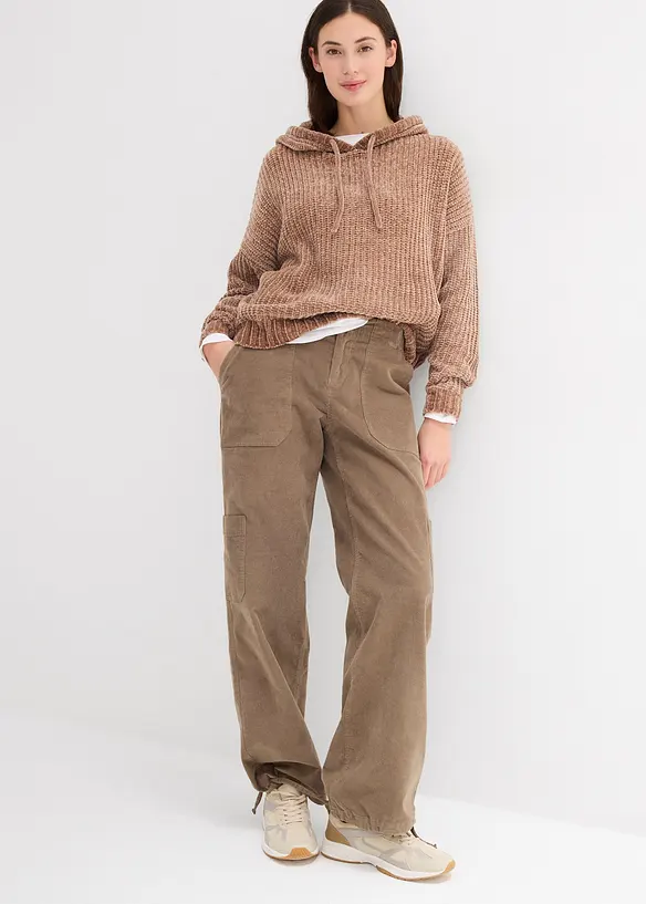 Kr&aacute;tk&aacute; bavlněn&aacute; parka se stoj&aacute;čkem, vypasovan&aacute;, bonprix