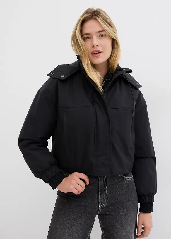 Outdoorová bunda, zkrácená, vodoodpudivá, bonprix