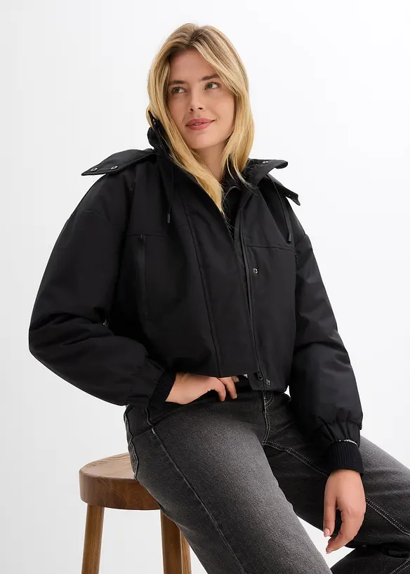 Outdoorová bunda, zkrácená, vodoodpudivá, bonprix