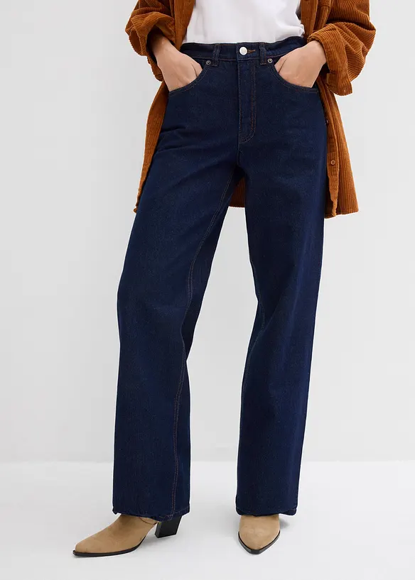 Dž&iacute;ny Wide Leg, Mid Waist, bonprix