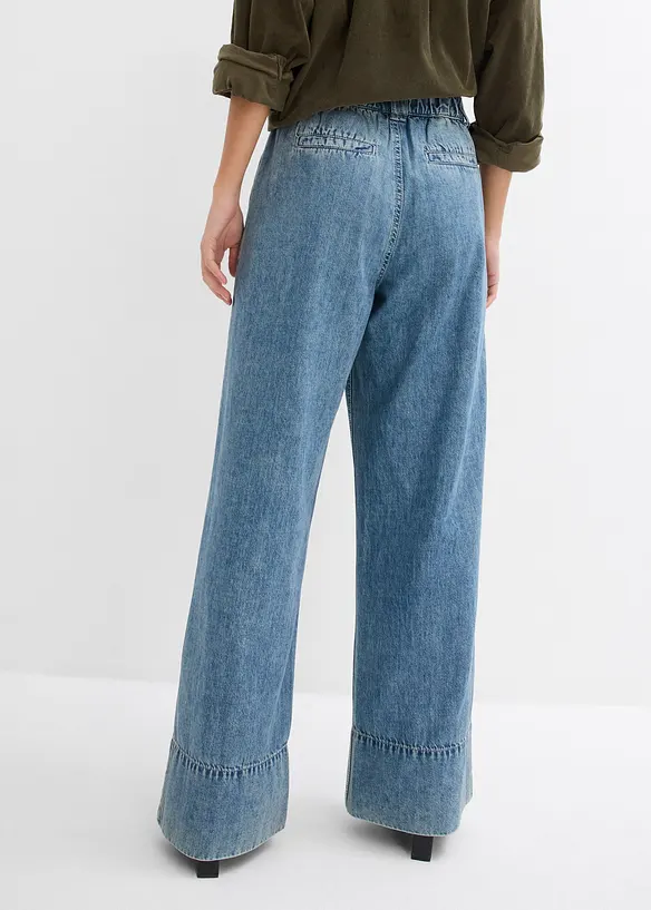 Džíny Wide Leg, High Waist, bonprix