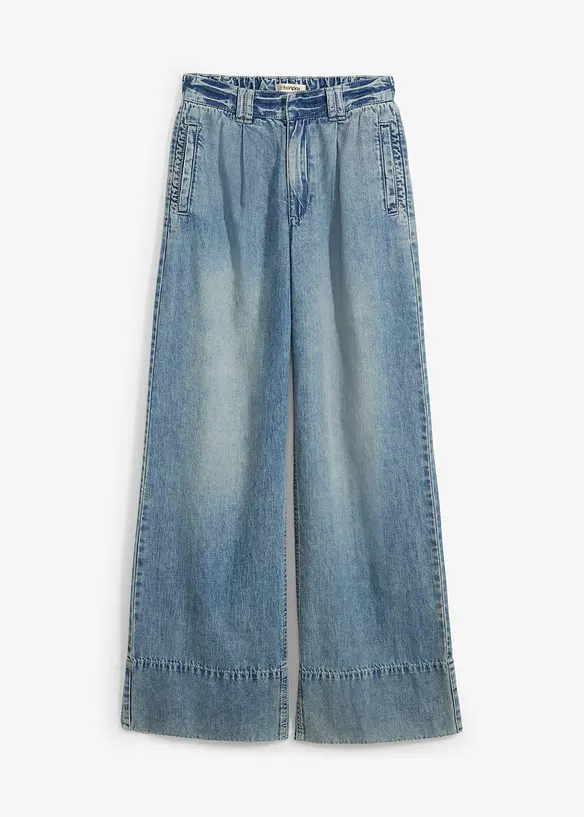 Džíny Wide Leg, High Waist, bonprix