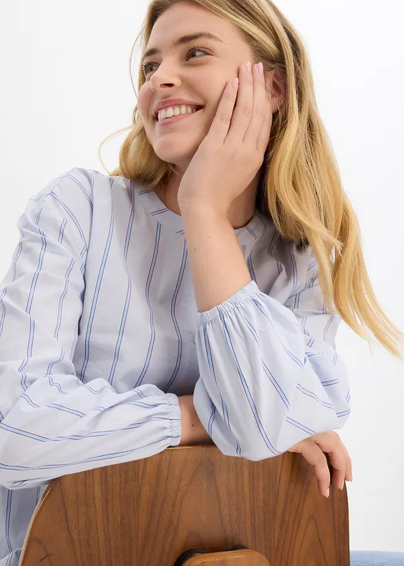 Dlouhá halenka z bavlněného popelínu, bonprix