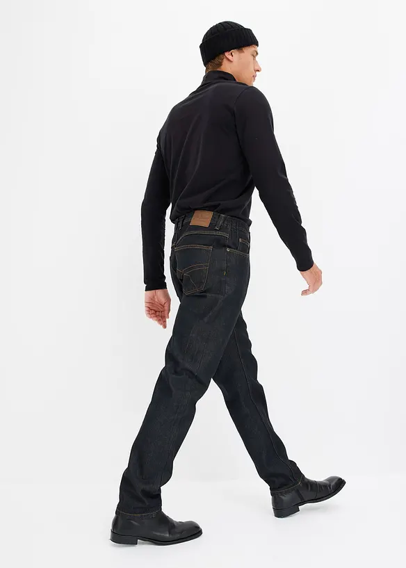 Džíny Classic Fit Straight, po stranách pružný pas, bonprix