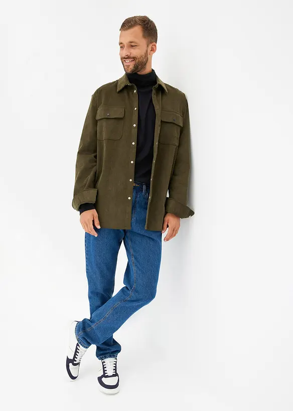 Džíny Classic Fit Straight, po stranách pružný pas, bonprix