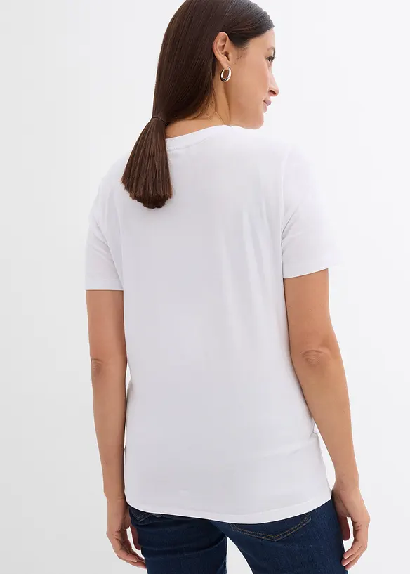 Těhotenské triko z organické bavlny (2 ks v balení), bonprix