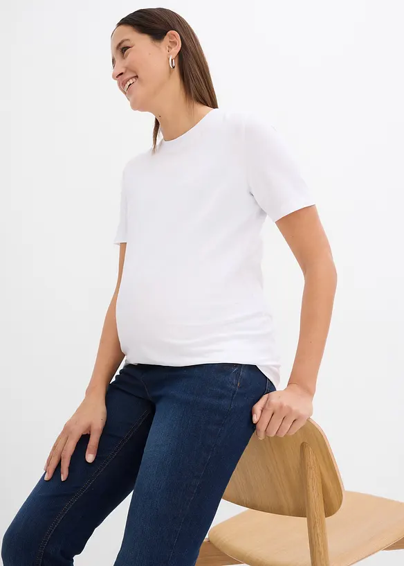 Těhotenské triko z organické bavlny (2 ks v balení), bonprix