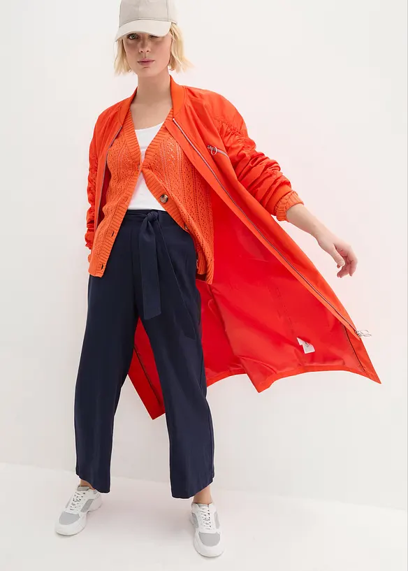 Kalhoty Culotte ze vzdušné lněné směsi, bonprix