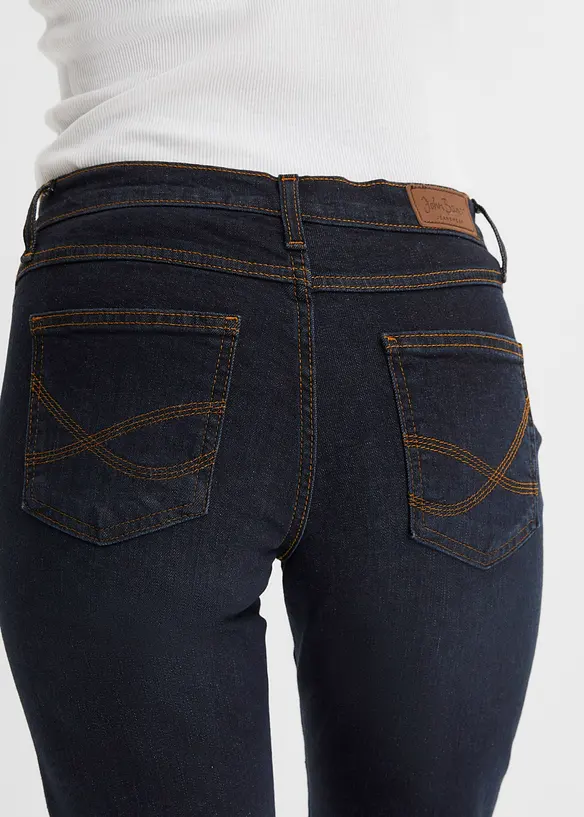 Strečové džíny Slim Straight, Mid Waist, bonprix