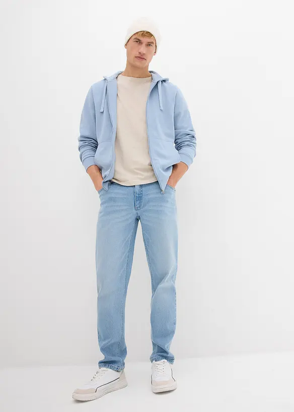 Mikina s kapuc&iacute; a zipem, bonprix