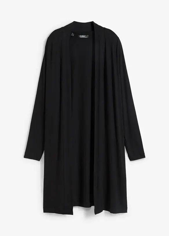 Lehký dlouhý úpletový kabátek z měkké viskózy, bonprix