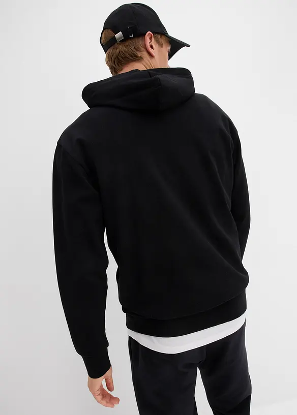 Mikina s kapucí, z čisté organické bavlny, Loose Fit, bonprix