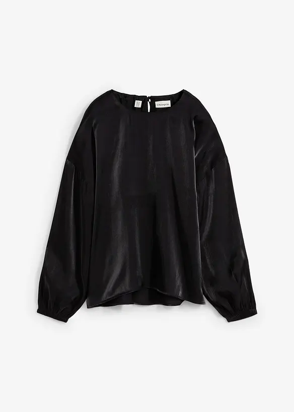 Oversize halenka se šněrováním, ze směsi s viskózou, bonprix