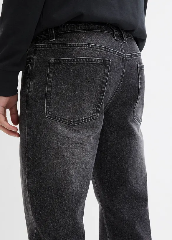 Strečové džíny Classic Fit, Tapered, zkrácená délka, bonprix