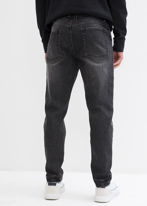 Strečové džíny Classic Fit, Tapered, zkrácená délka, bonprix