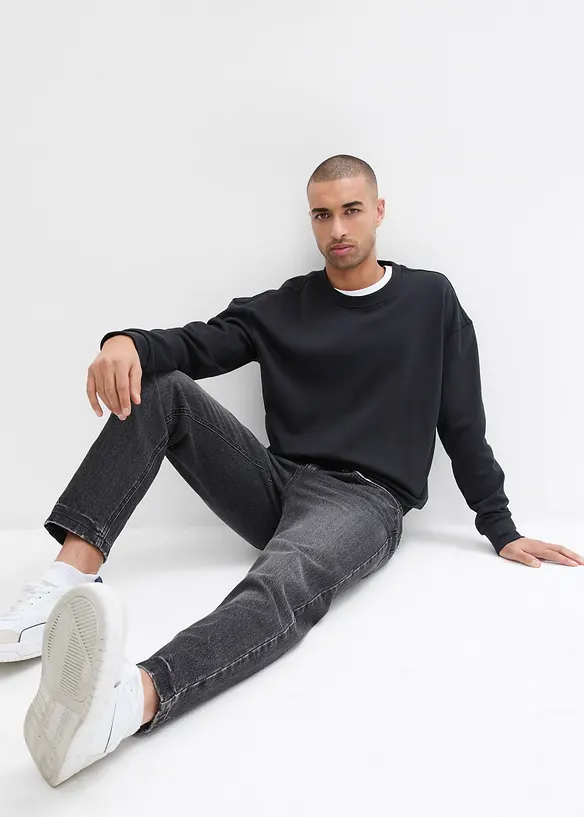 Strečové džíny Classic Fit, Tapered, zkrácená délka, bonprix