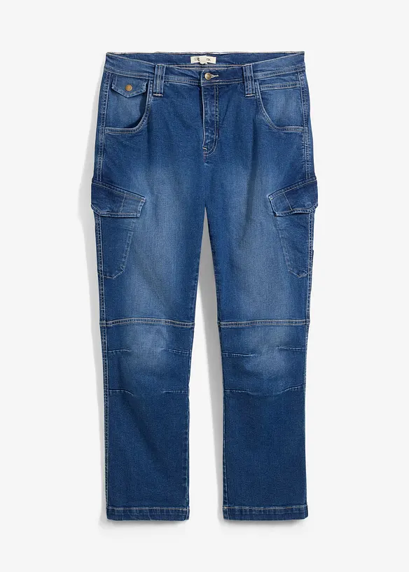 Strečové cargo džíny, Relaxed Fit, Straight, bonprix