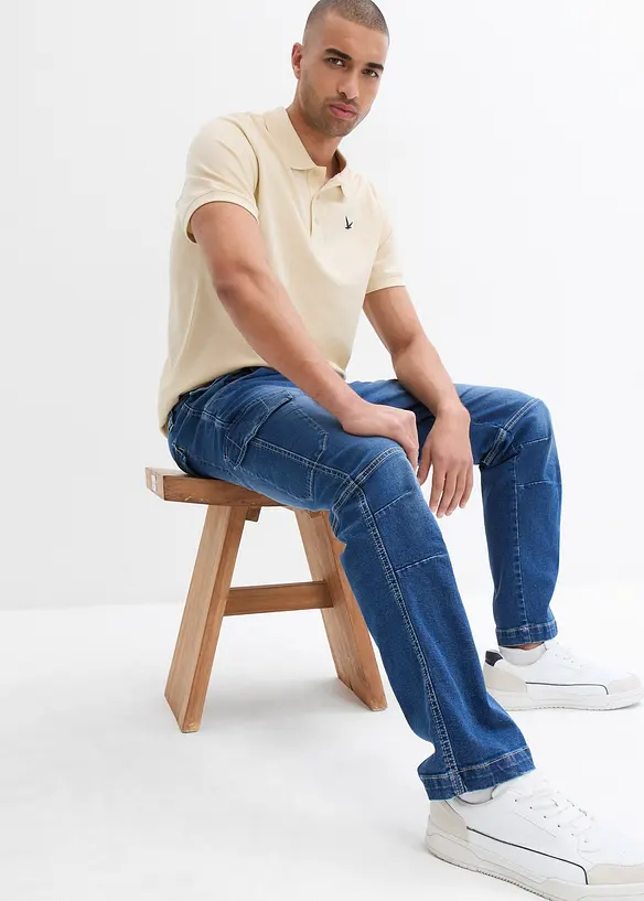 Strečové cargo džíny, Relaxed Fit, Straight, bonprix