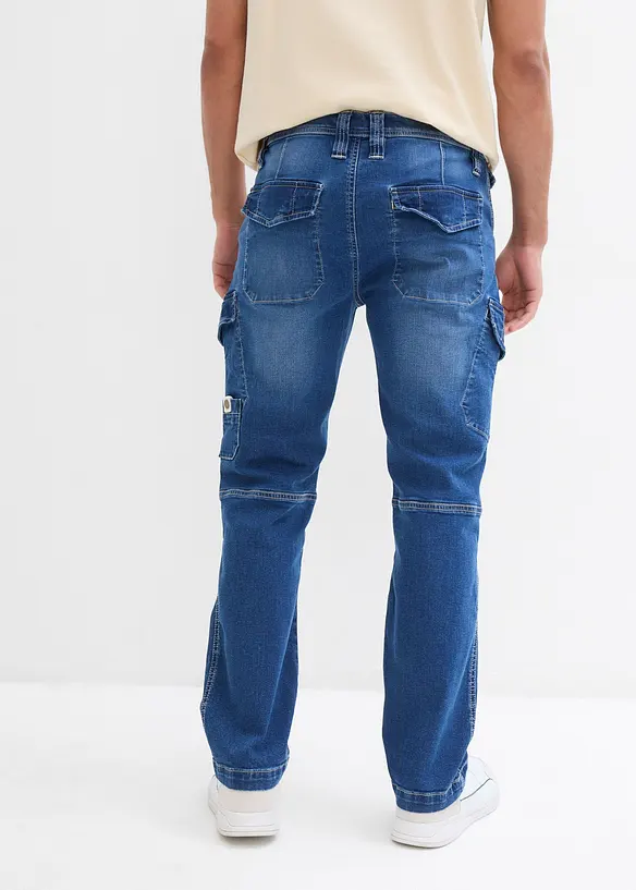 Strečové cargo džíny, Relaxed Fit, Straight, bonprix