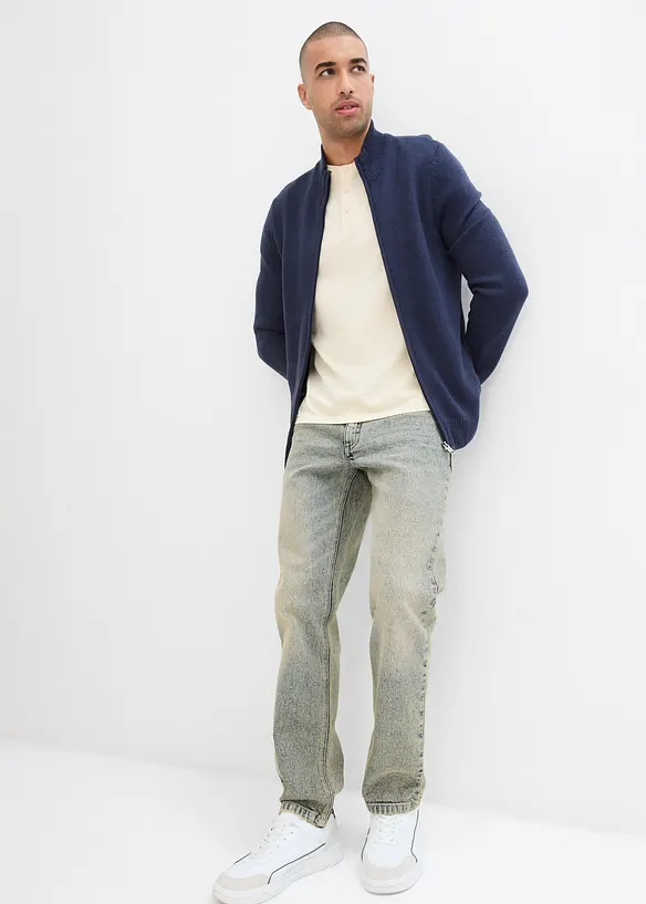 Strečové džíny z kvalitního, těžkého denimu, Regular Fit, Straight, bonprix