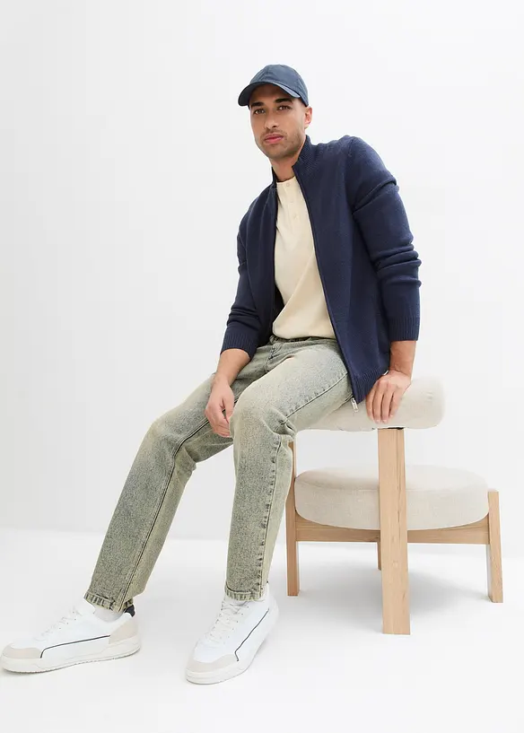 Strečové džíny z kvalitního, těžkého denimu, Regular Fit, Straight, bonprix