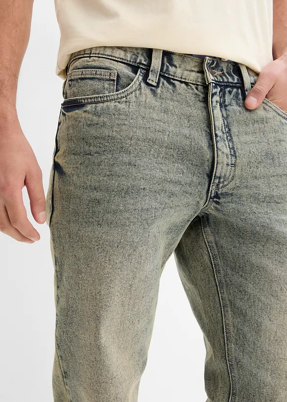 Strečové džíny z kvalitního, těžkého denimu, Regular Fit, Straight, bonprix