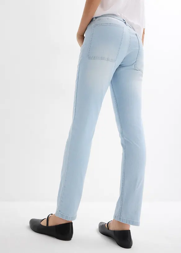 Boyfriend džíny, Mid Waist, zkrácené, bonprix