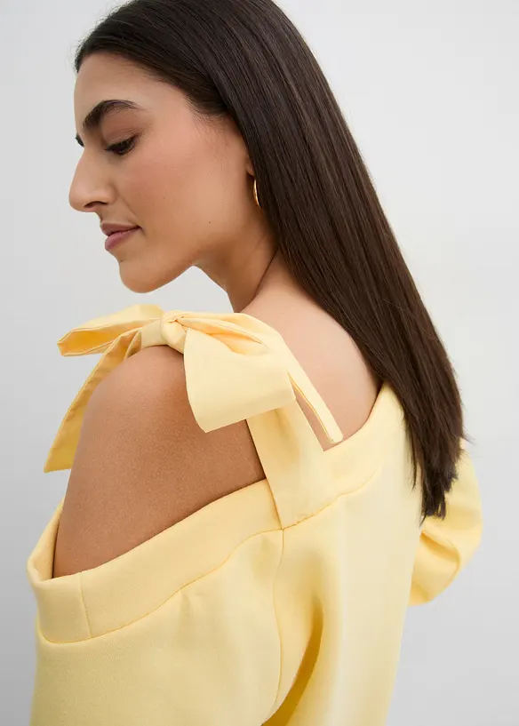 &Scaron;irok&aacute; mikina s odhalen&yacute;m ramenem, bonprix