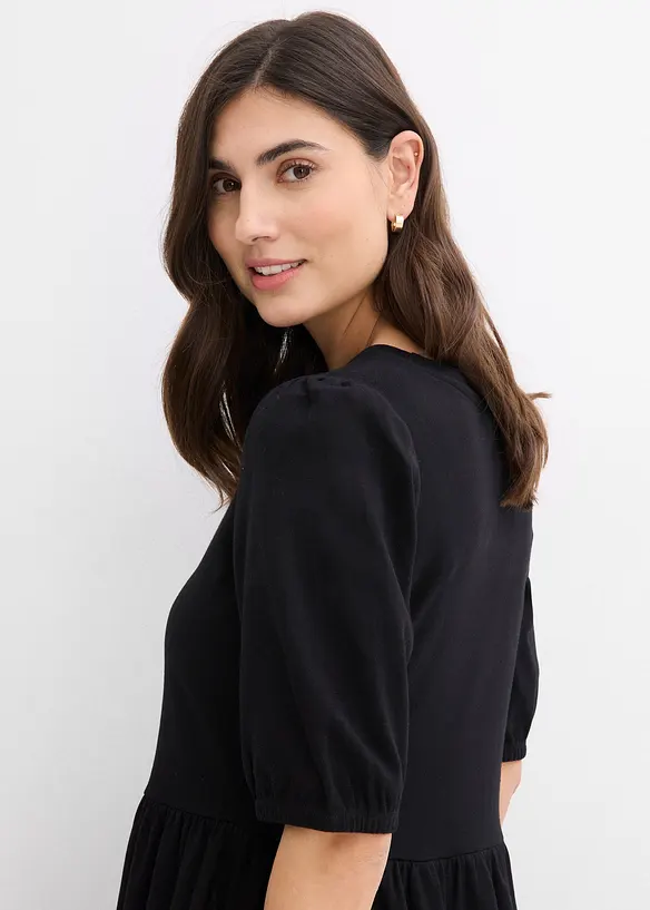 Úpletové šaty z čisté bavlny, bonprix