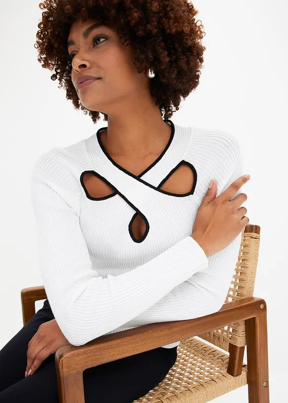 Jemně pletený svetr, bonprix