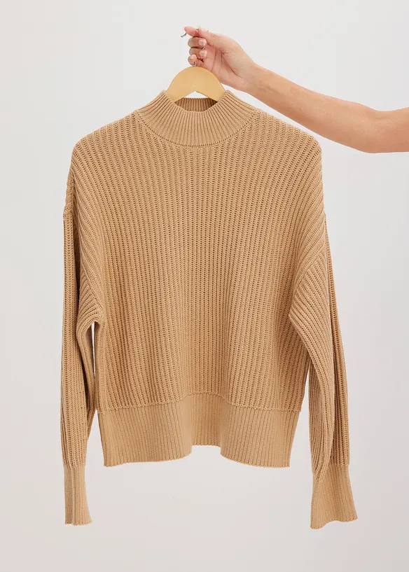 Oversize svetr z čisté bavlny, bonprix
