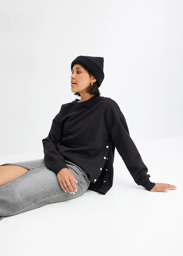 Oversize mikina z čisté organické bavlny, bonprix