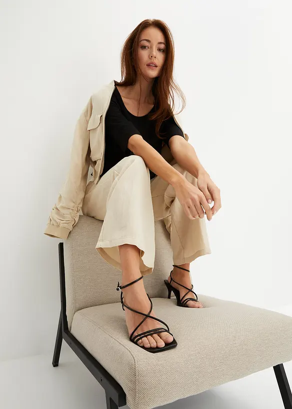 Tričko z jemn&eacute; směsi s visk&oacute;zou, bonprix