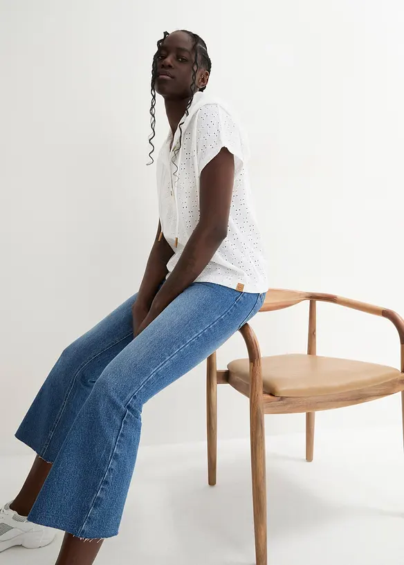 Henley triko s kapucí, bonprix