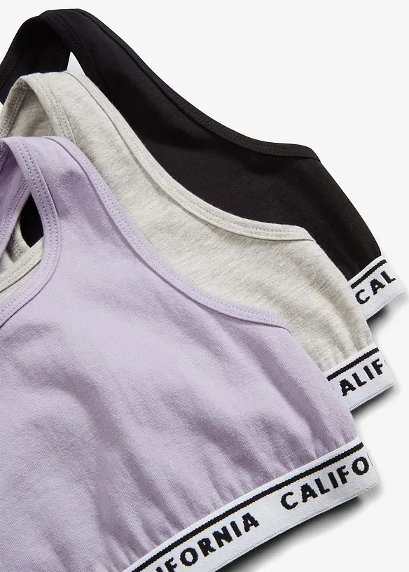 Podprsenkov&yacute; top s měkkou bavlnou (5 ks v balen&iacute;), bonprix