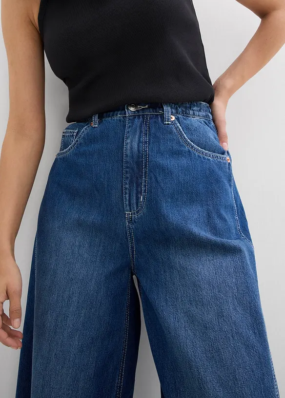 Balonové džíny, High Waist, Super Soft, bonprix