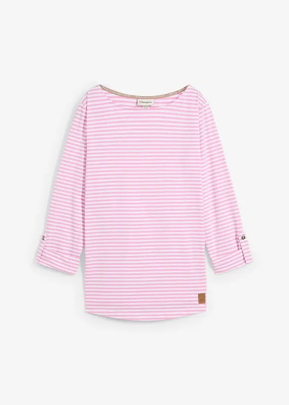 Tričko s dlouh&yacute;m ruk&aacute;vem z čist&eacute; bavlny, bonprix