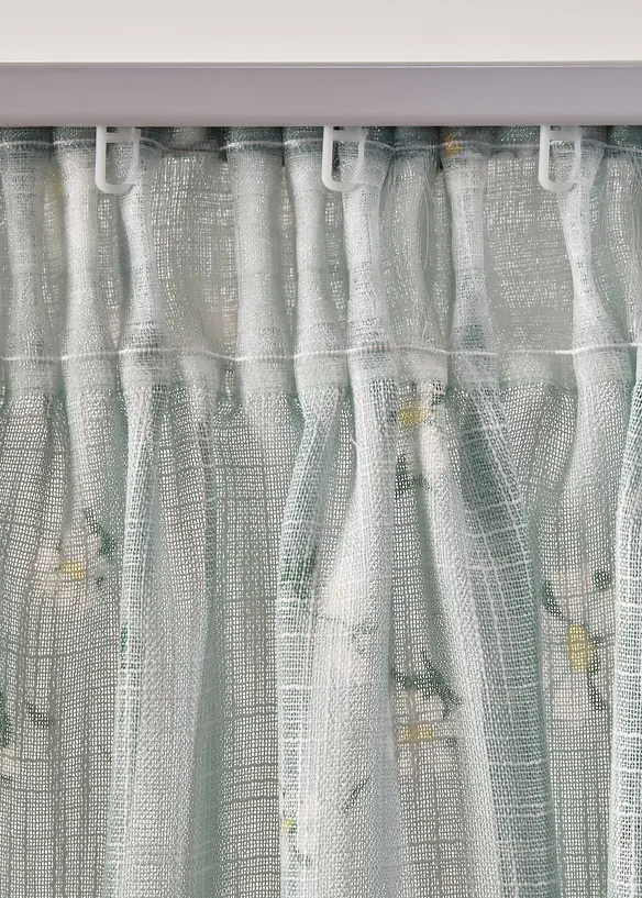 Závěs z recyklovaného polyesteru s květinovým potiskem (1 ks), bonprix