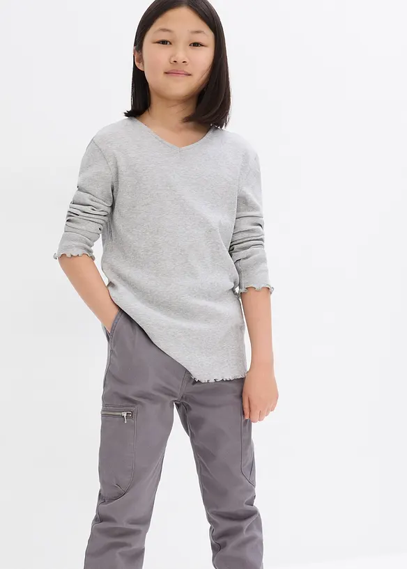 Žebrovan&eacute; tričko s organickou bavlnou (2 ks v balen&iacute;), bonprix